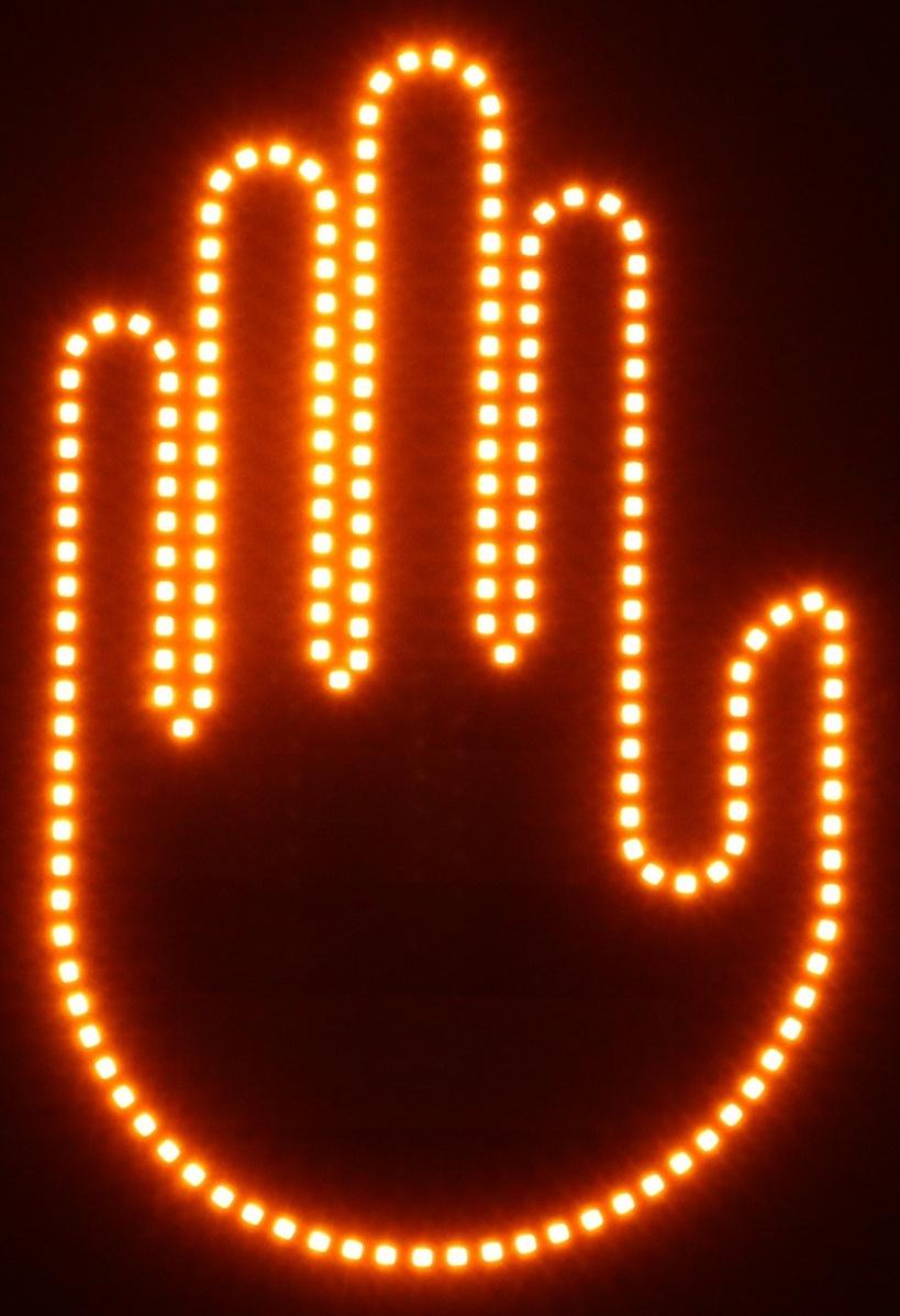 Светодиодная табличка на стекло, 12В, 3 изображения, цвет красный, пульт, провод 15 см