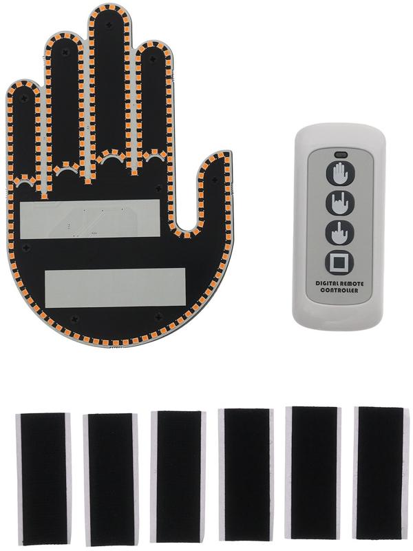 Светодиодная табличка на стекло, 12В, 3 изображения, цвет красный, пульт, провод 15 см