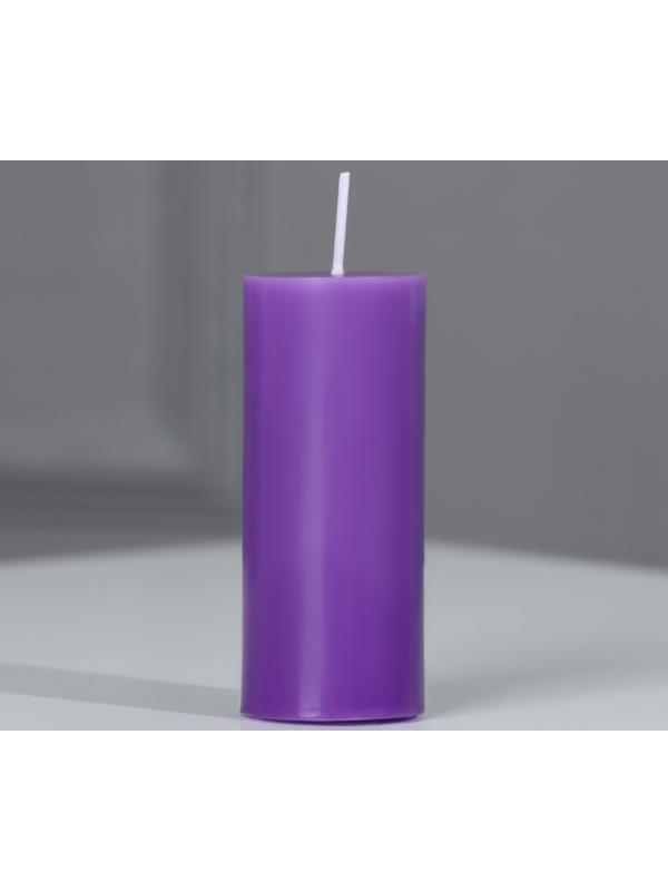 Свеча-столбик интерьерная «Аромат вдохновения», лаванда, 3 x 7,5 см