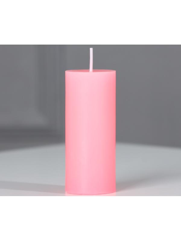 Свеча-столбик интерьерная , роза, 3 x 7,5 см