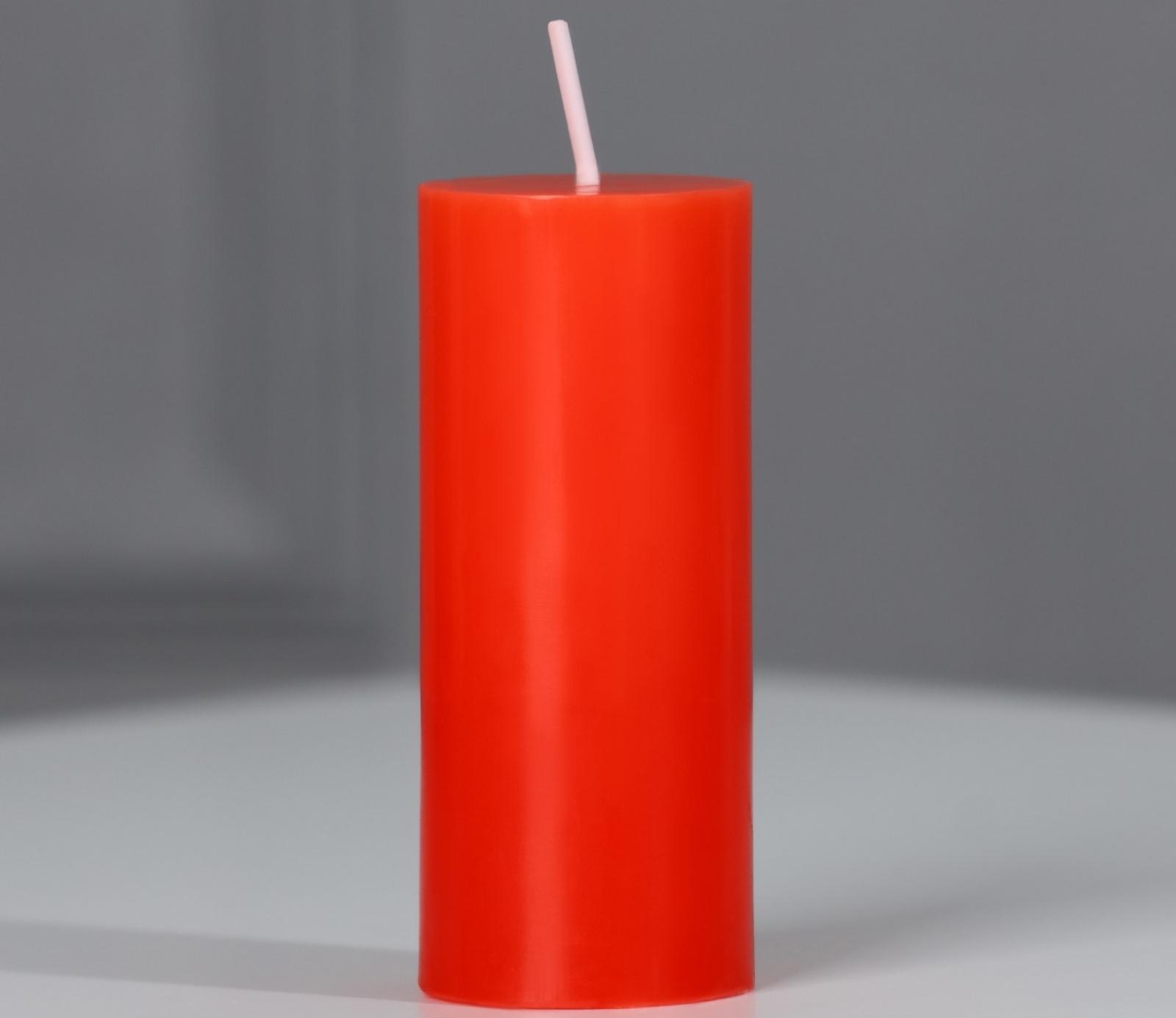 Свеча-столбик интерьерная «Время для ярких моментов», аромат клубника, 3 x 7,5 см