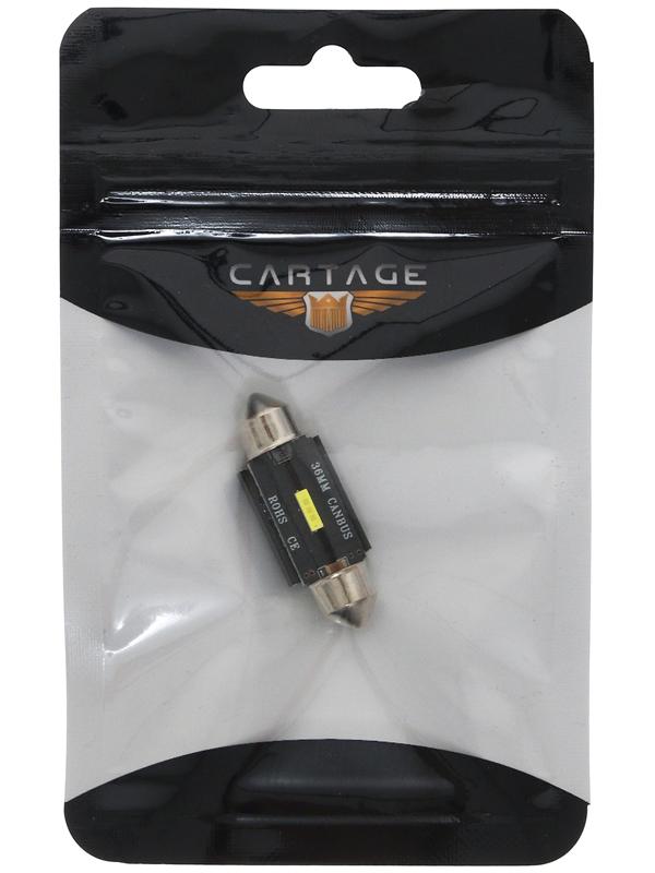 Автолампа светодиодная C5W, 12 В, 3 SMD, 36 мм, свет белый