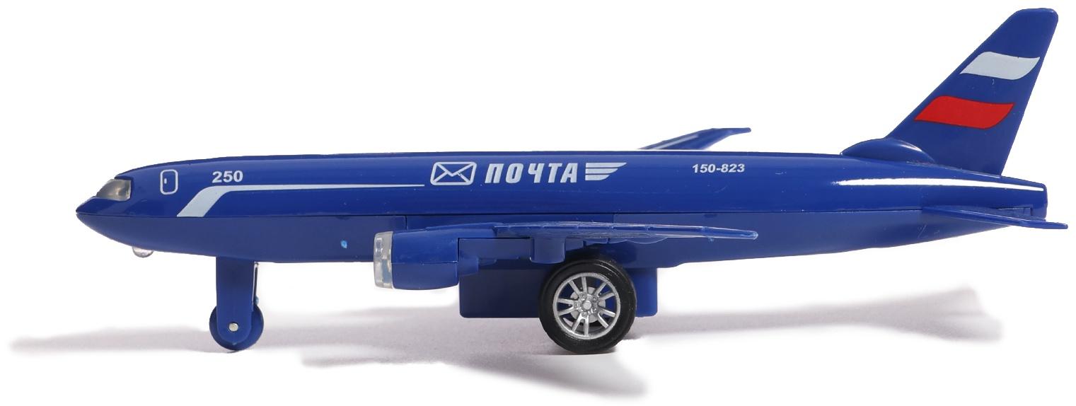 Металлическая модель самолёта «Почта», инерция, 18,5 см