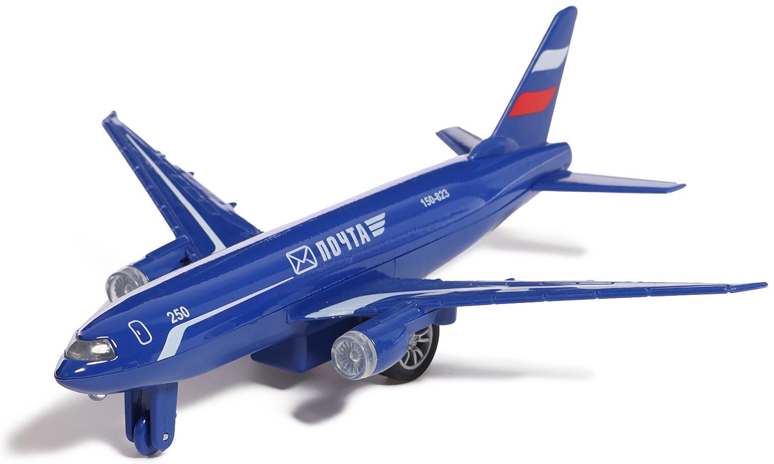 Металлическая модель самолёта «Почта», инерция, 18,5 см