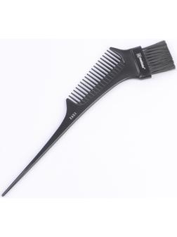 Кисть для окрашивания волос, двусторонняя, 21,5 × 6 см, цвет чёрный