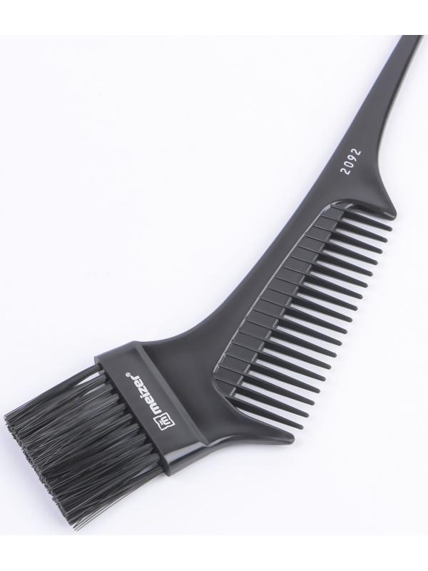 Кисть для окрашивания волос, двусторонняя, 21,5 × 6 см, цвет чёрный