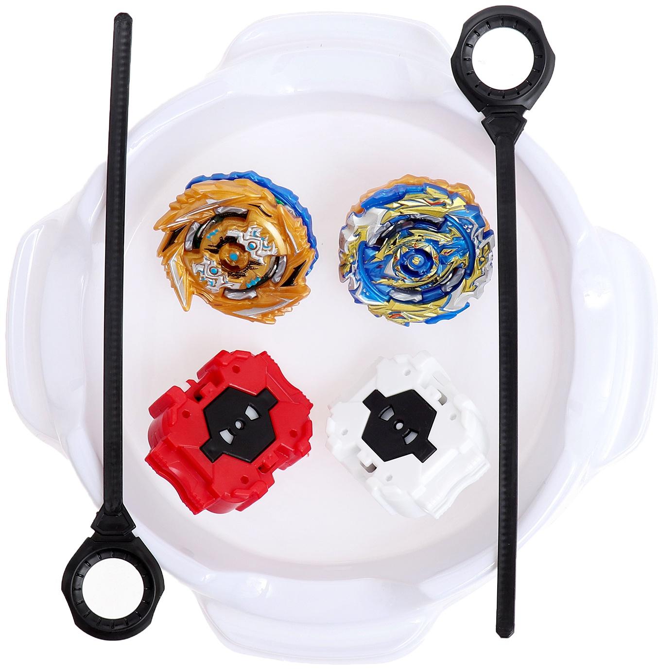 Набор боевых волчков «Битва», с запуском и ареной, цвет МИКС