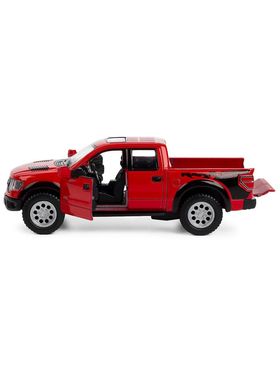 Машинка металлическая Kinsmart 1:46 «2013 Ford F-150 SVT Raptor SuperCrew» KT5365D инерционная / Красный