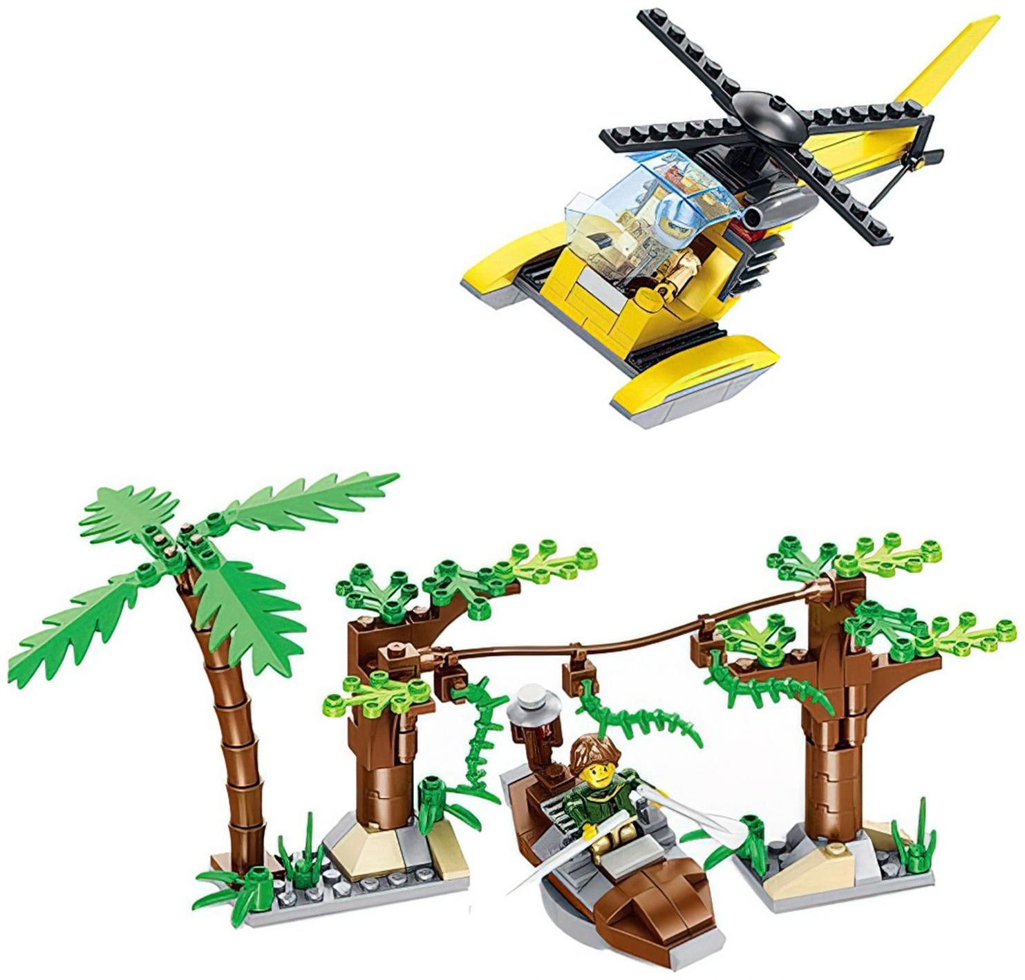 Конструктор «Джунгли. Погоня в джунглях», 262 деталей, в пакете