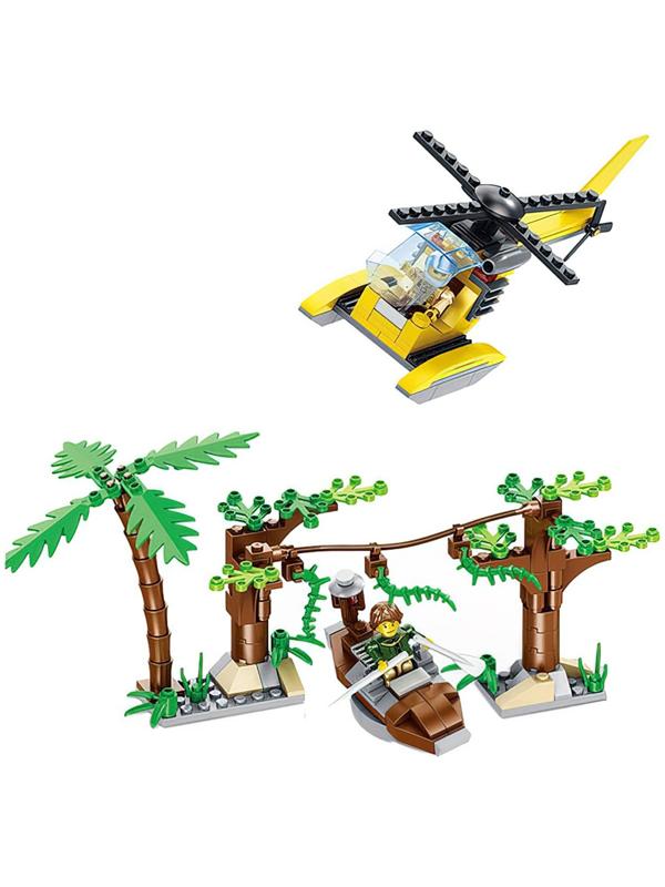 Конструктор «Джунгли. Погоня в джунглях», 262 деталей, в пакете