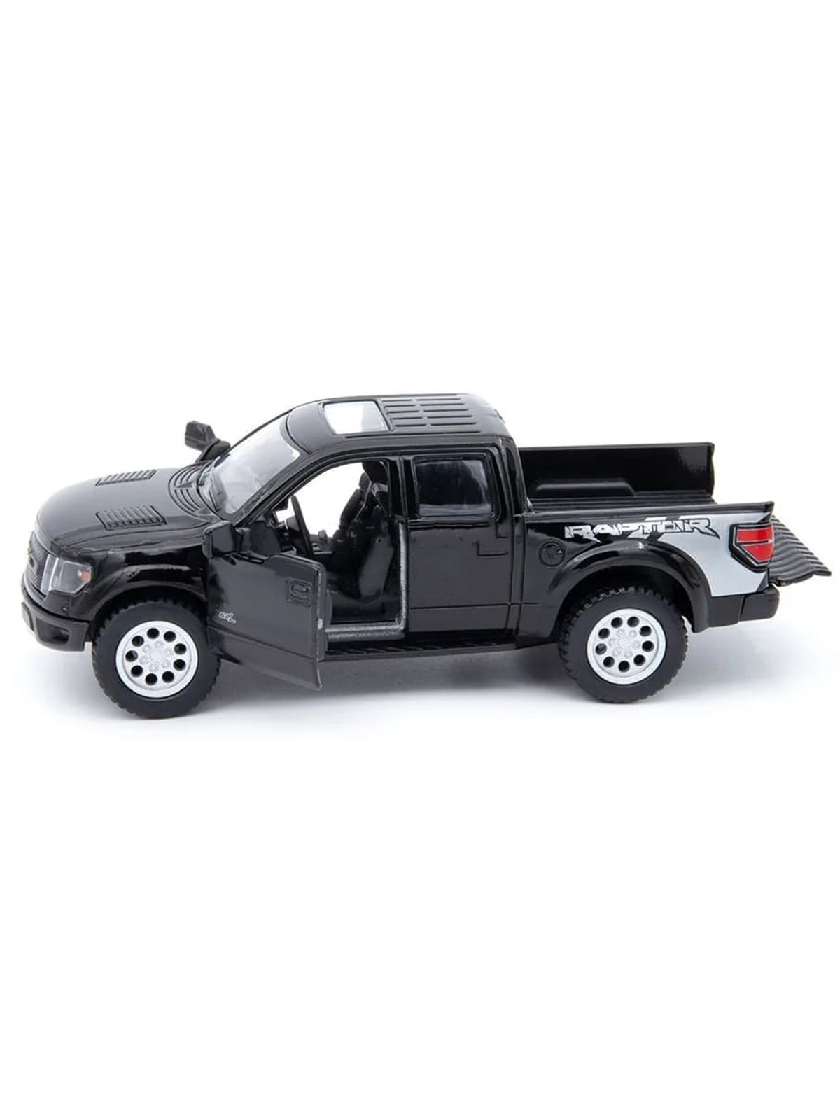 Машинка металлическая Kinsmart 1:46 «2013 Ford F-150 SVT Raptor SuperCrew» KT5365D инерционная / Черный