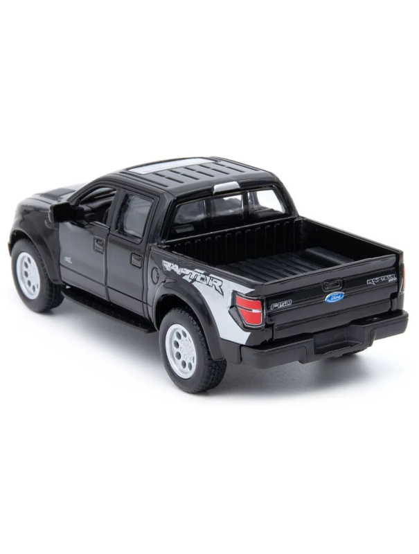 Машинка металлическая Kinsmart 1:46 «2013 Ford F-150 SVT Raptor SuperCrew» KT5365D инерционная / Черный