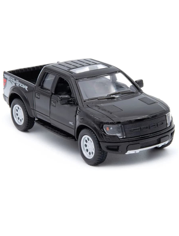 Машинка металлическая Kinsmart 1:46 «2013 Ford F-150 SVT Raptor SuperCrew» KT5365D инерционная / Черный