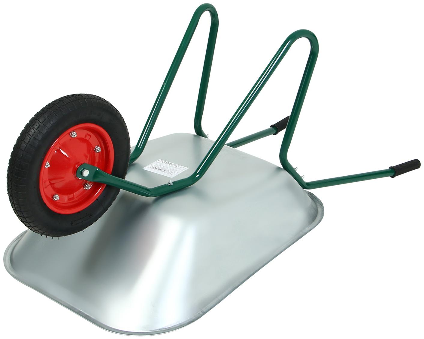 Тачка садовая Greengo, одноколёсная: груз/п 120 кг, объём 65 л