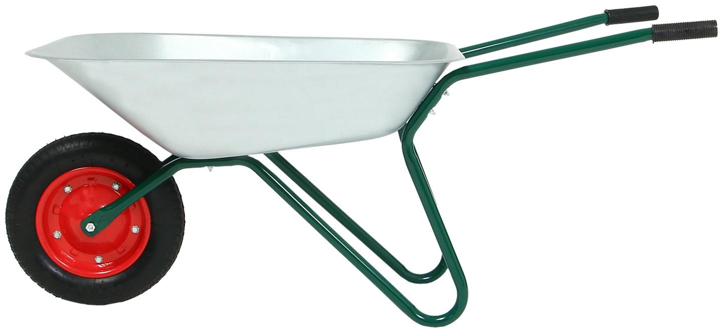 Тачка садовая Greengo, одноколёсная: груз/п 120 кг, объём 65 л