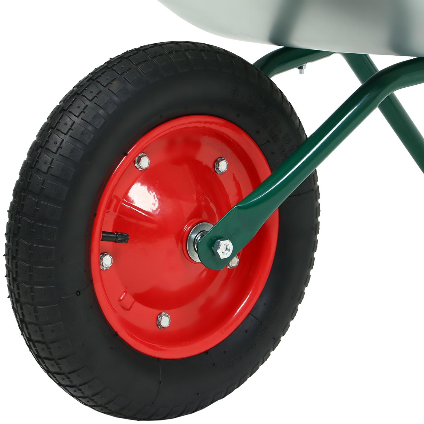 Тачка садовая Greengo, одноколёсная: груз/п 120 кг, объём 65 л