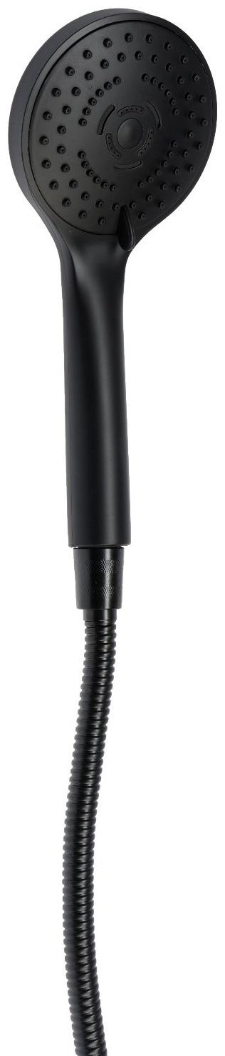 Смеситель для душа ZEIN Z3844, однорычажный, душевой набор, лейка 5 режимов, черный