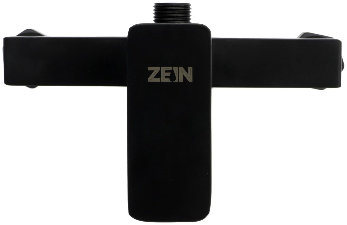 Смеситель для душа ZEIN Z3844, однорычажный, душевой набор, лейка 5 режимов, черный