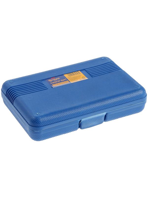 Набор бит ТУНДРА, сталь CrV, PH-PZ-SL-Torx-Hex-M-TW-TR, 75 мм, 50 шт.