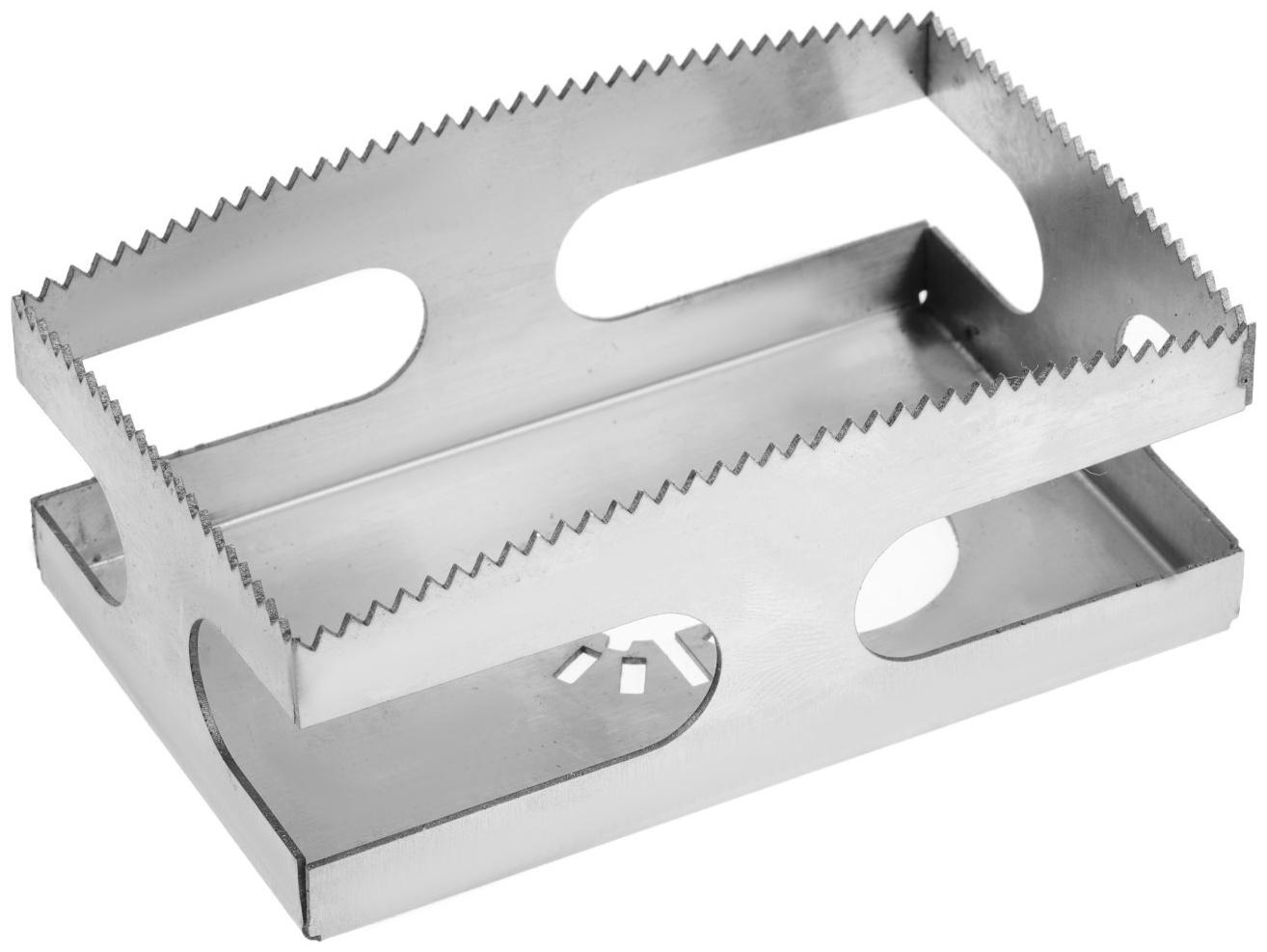 Насадка для МФИ ТУНДРА, прямоугольный резак для гипсокартона, дерева, 95х60х40 мм