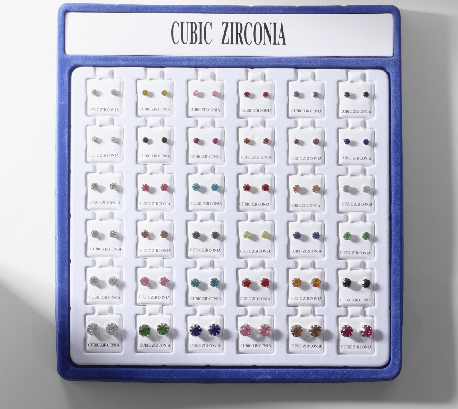 Пусеты в коробке 36 пар 