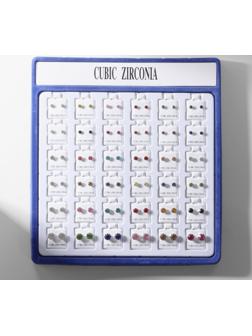 Пусеты в коробке 36 пар 