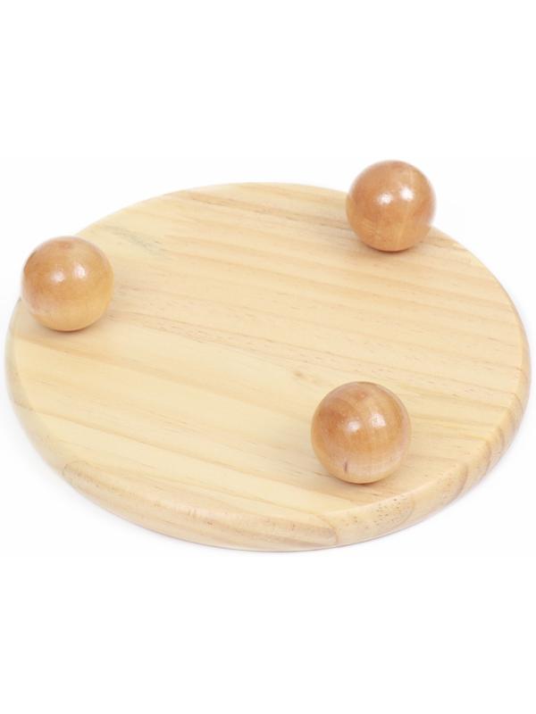 Миска керамическая на подставке 450 мл 13 х 5 см, серозеленая