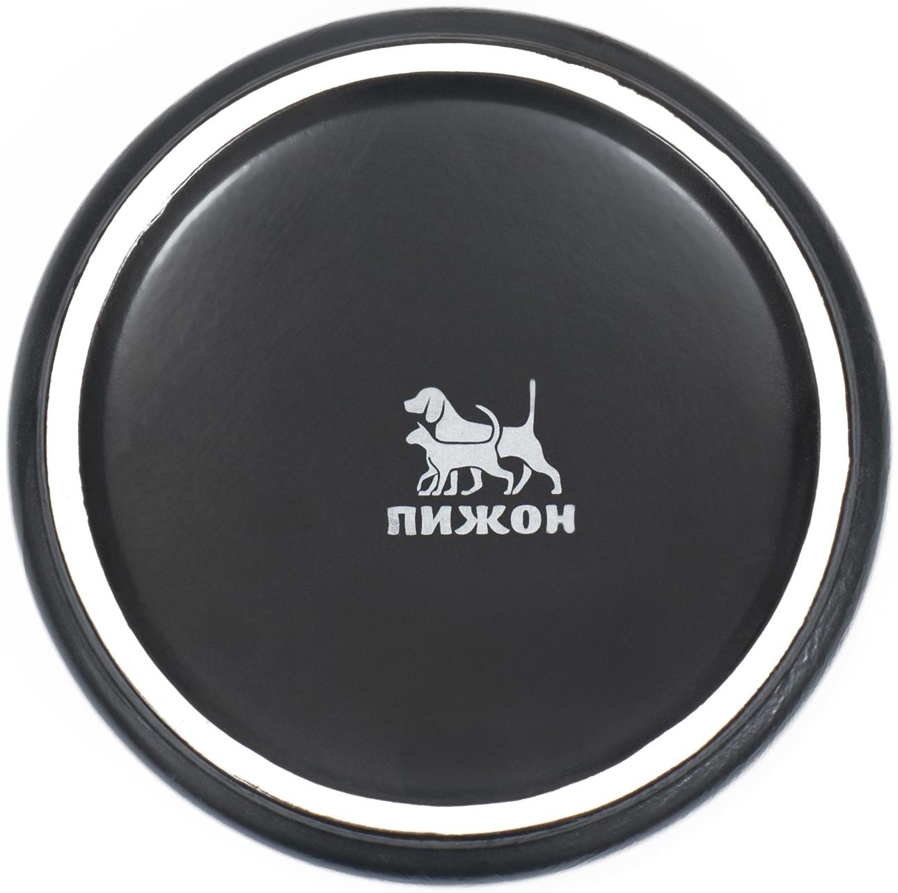 Миски керамические двойные на подставке 2 х 450 мл  28,5 х 15,5 х 7 см, серая/голубая