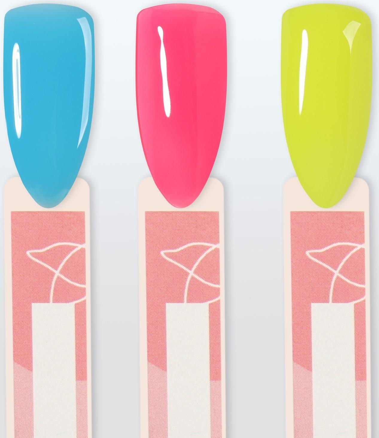 Полигель для наращивания, 3-х фазный, 15 мл, LED/UV, цвет неоново-голубой