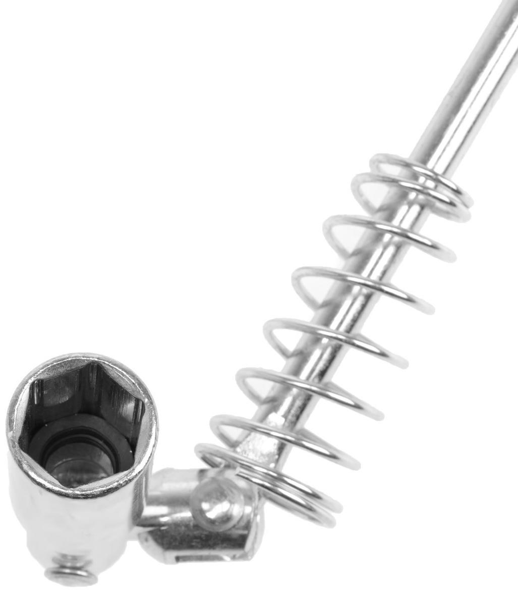 Ключ свечной ЕРМАК 736-240, карданный, с резиновой вставкой, 16 х 500 мм