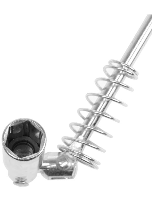 Ключ свечной ЕРМАК 736-240, карданный, с резиновой вставкой, 16 х 500 мм