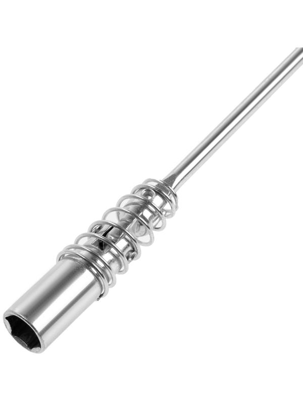 Ключ свечной ЕРМАК 736-240, карданный, с резиновой вставкой, 16 х 500 мм