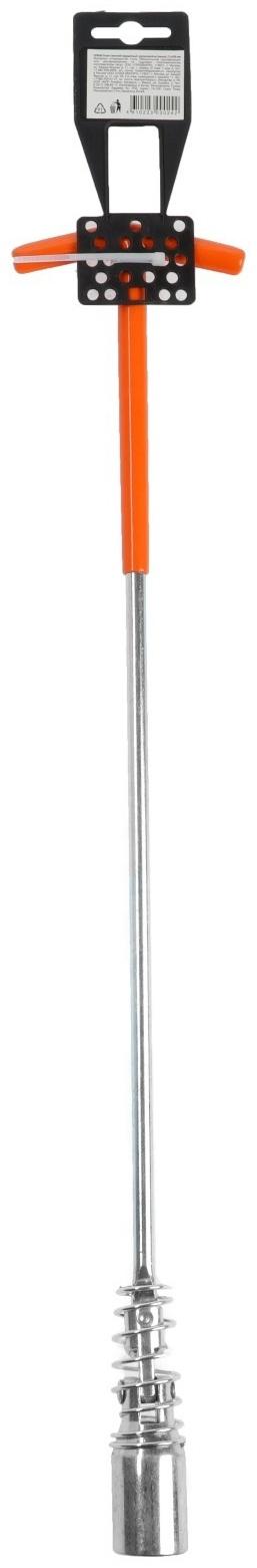 Ключ свечной ЕРМАК 736-241, карданный, с резиновой вставкой, 21 х 500 мм