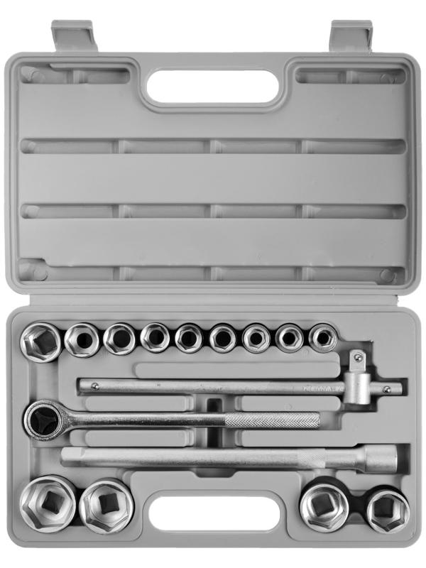 Набор торцевых головок ЕРМАК 736-565, с воротками, 1/2