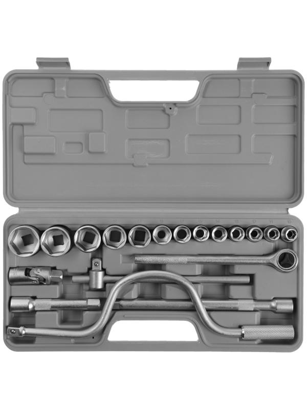 Набор торцевых головок ЕРМАК 736-566, с воротками, 1/2