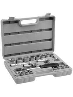 Набор торцевых головок ЕРМАК 736-006, с воротками, 1/2