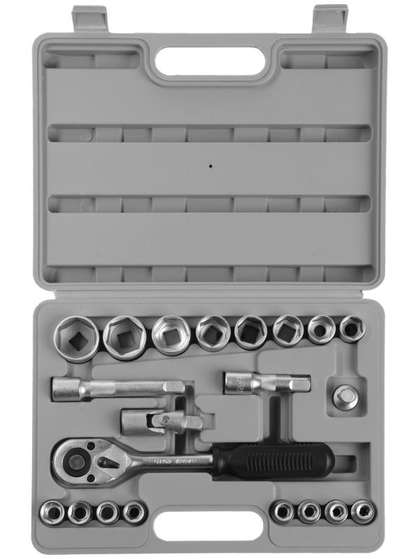 Набор торцевых головок ЕРМАК 736-006, с воротками, 1/2