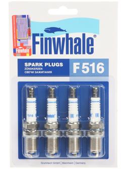 Свечи зажигания Finwhale F516 2110 16 кл. инжектор, набор 4 шт