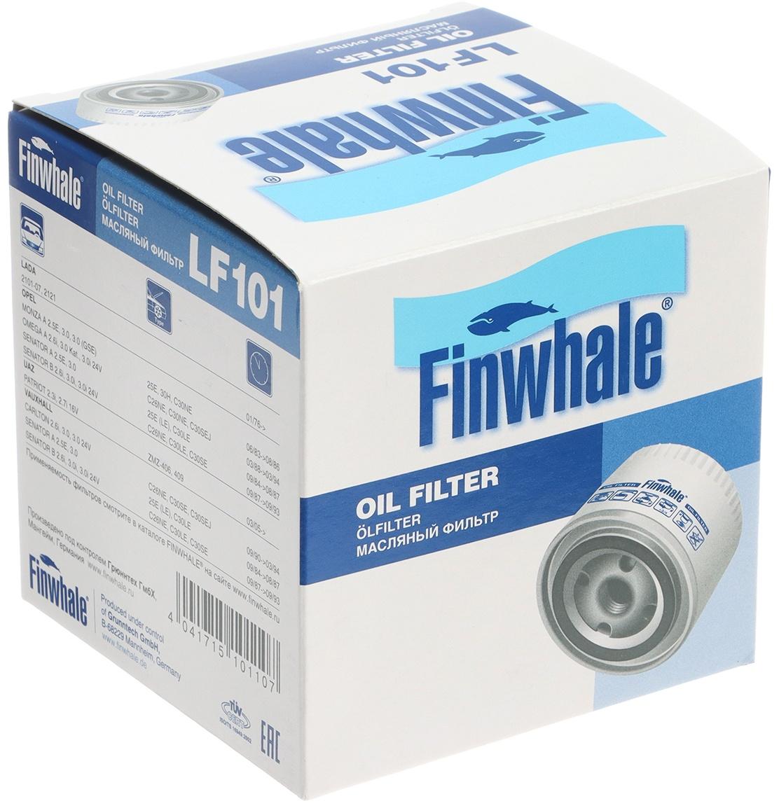 Фильтр масляный Finwhalе LF101, ВАЗ 2101