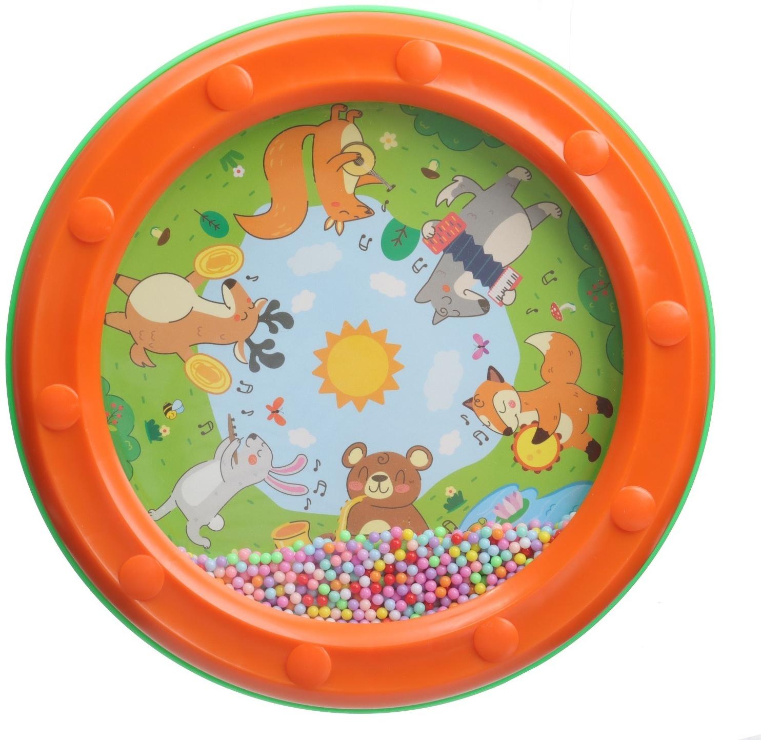 Погремушка «Барабан», 24 см, шум дождя, цвет МИКС, Крошка Я