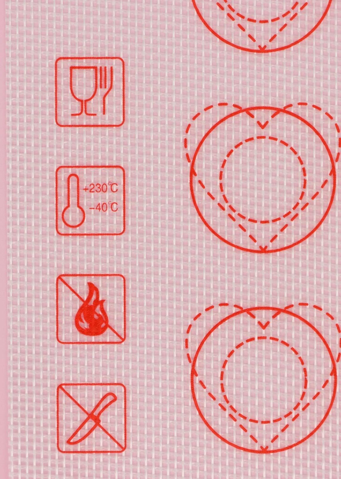 Коврик для макаронс армированный Доляна «Макарон», 40×32 см, цвет белый