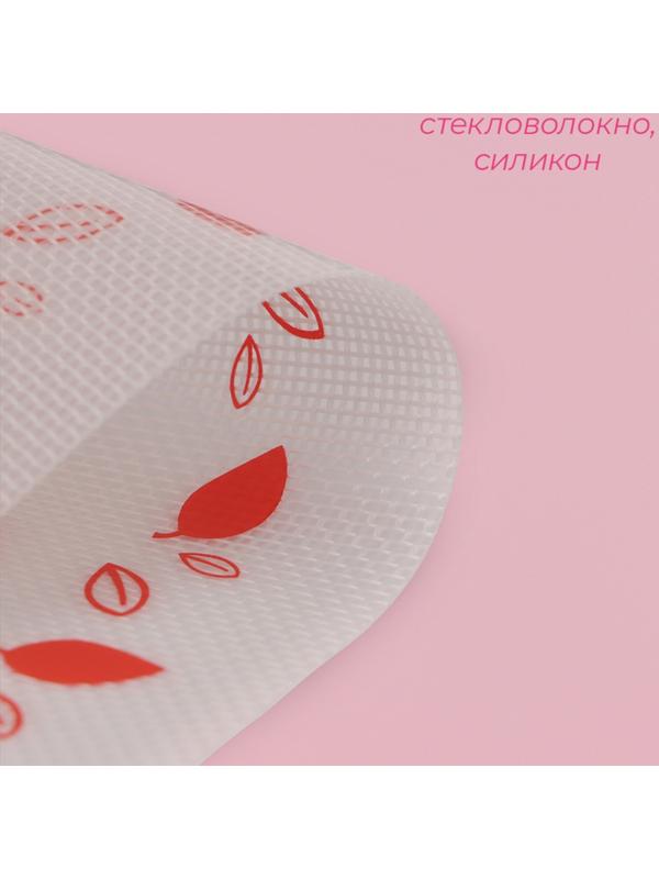 Коврик для макаронс армированный Доляна «Макарон», 40×32 см, цвет белый