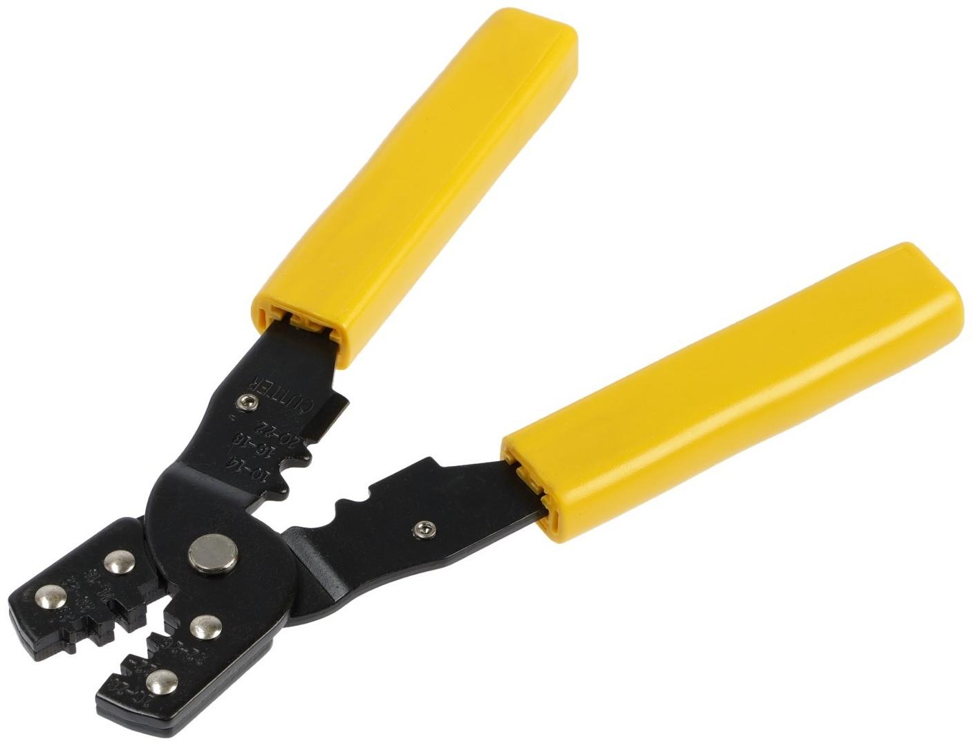 Клещи для обжима автомобильных клемм ТУНДРА, 28 - 20 AWG, 0.08 - 0.5 мм2