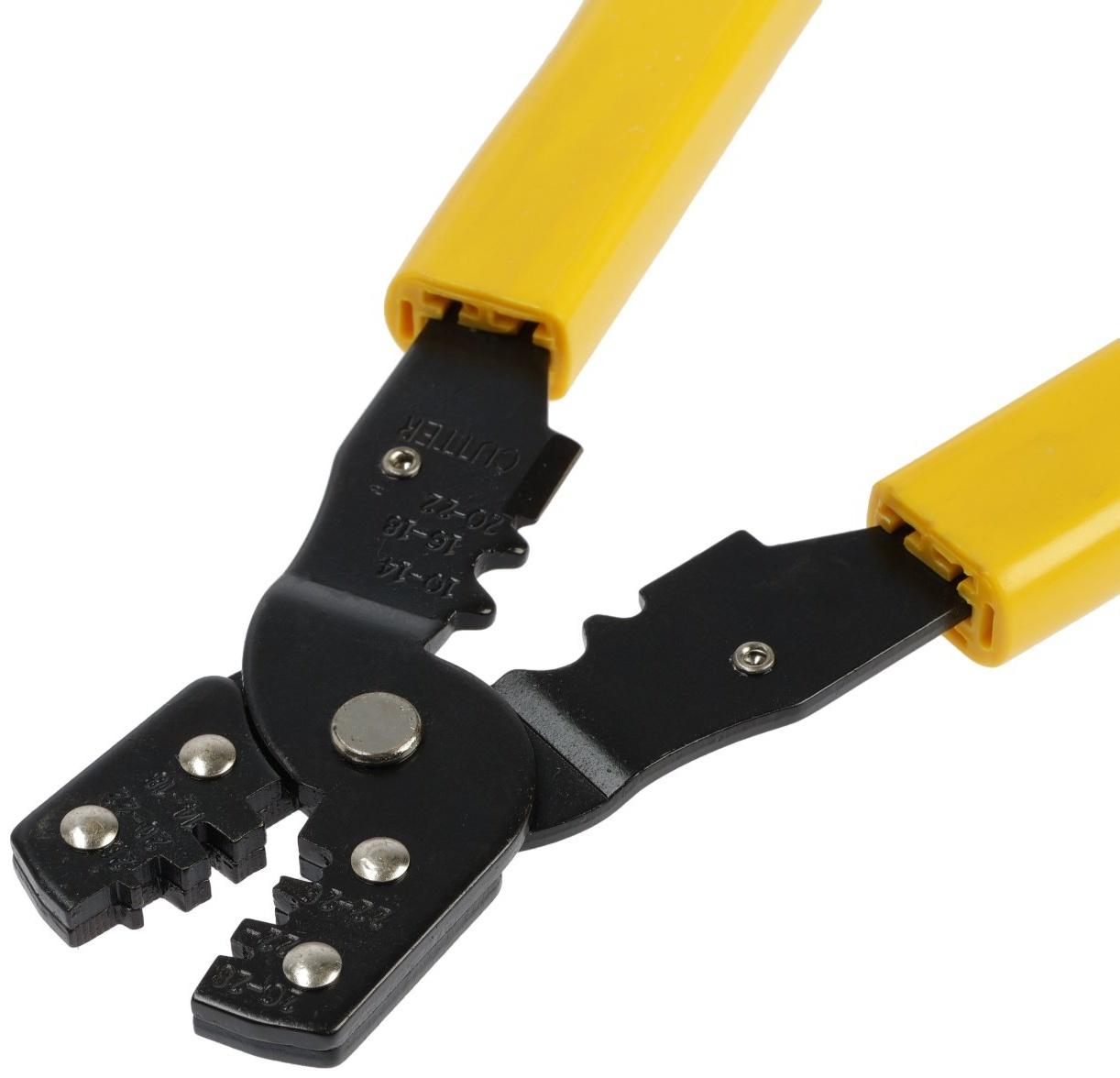 Клещи для обжима автомобильных клемм ТУНДРА, 28 - 20 AWG, 0.08 - 0.5 мм2