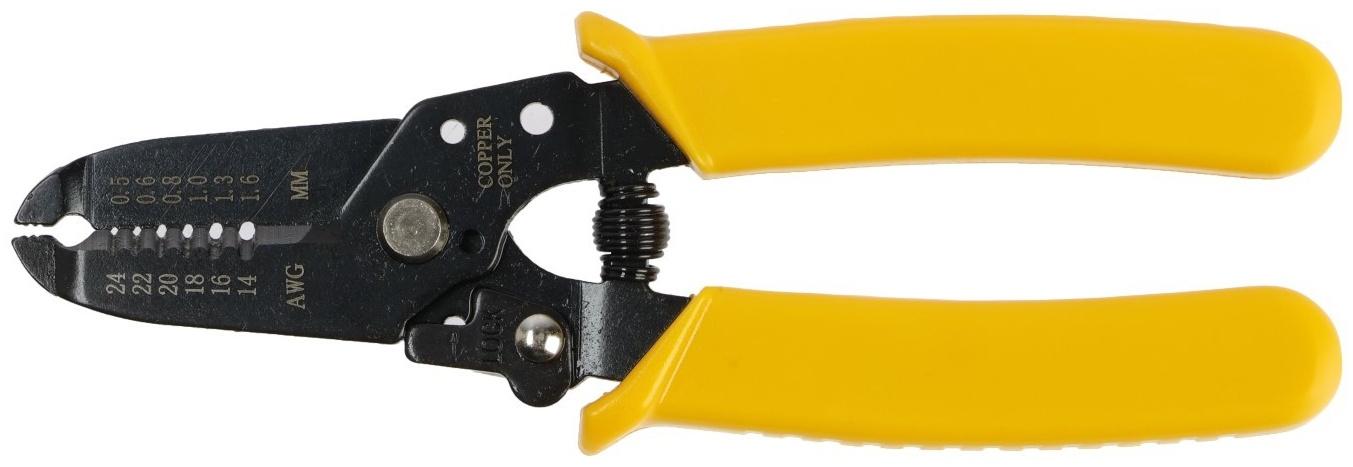 Стриппер ТУНДРА, для зачистки кабеля, 24 - 14 AWG, 0.5 - 1.6 мм