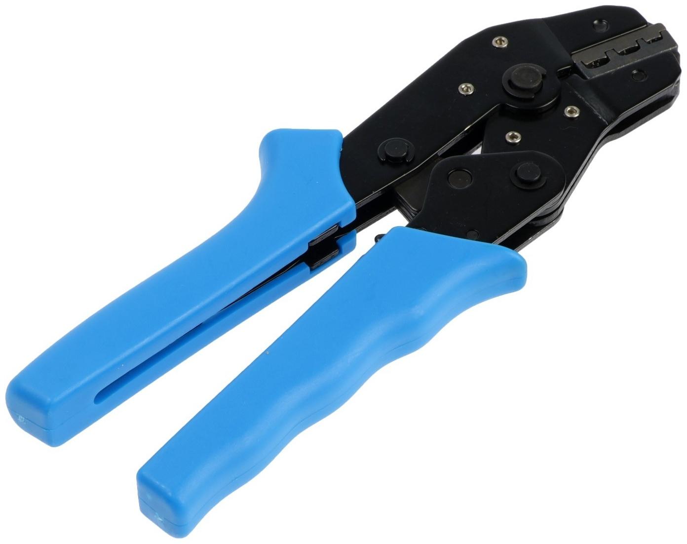 Пресс-клещи ТУНДРА, для обжима плоских изолированных наконечников, 0.25 - 2.5 мм2