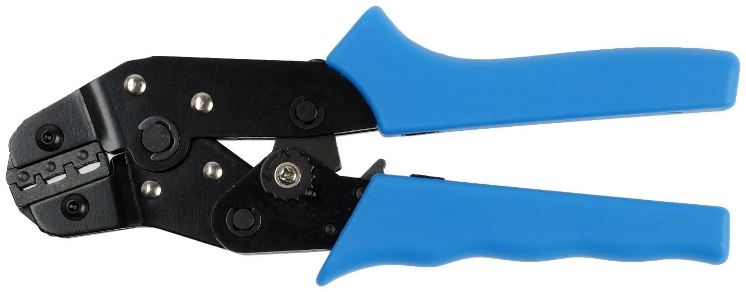 Пресс-клещи ТУНДРА, для обжима плоских изолированных наконечников, 0.25 - 2.5 мм2