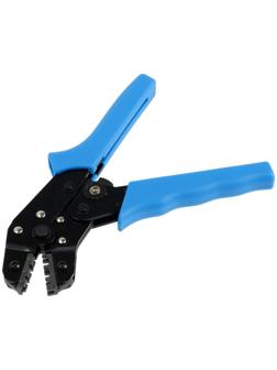 Пресс-клещи ТУНДРА, для обжима плоских изолированных наконечников, 0.25 - 2.5 мм2