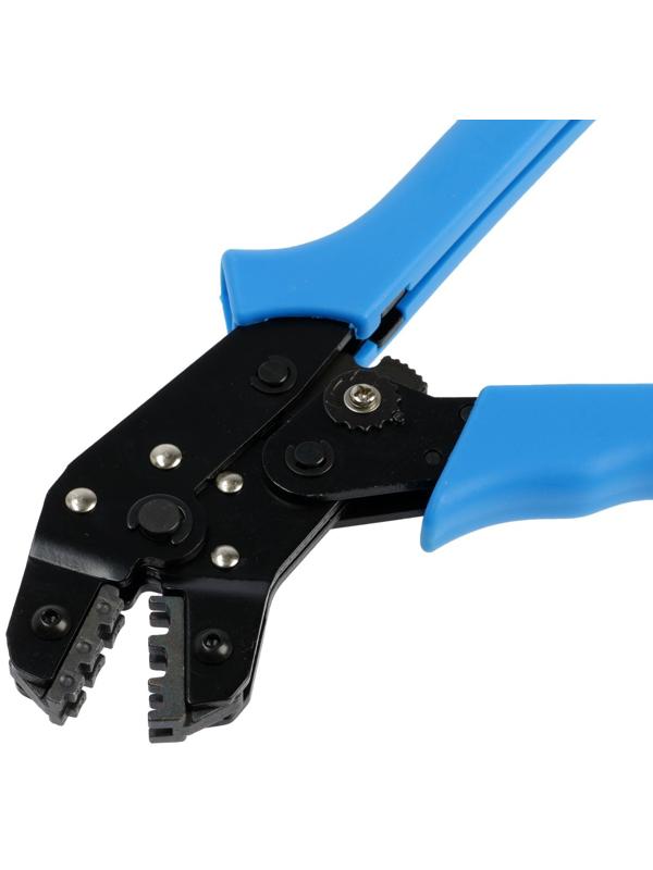 Пресс-клещи ТУНДРА, для обжима плоских изолированных наконечников, 0.25 - 2.5 мм2