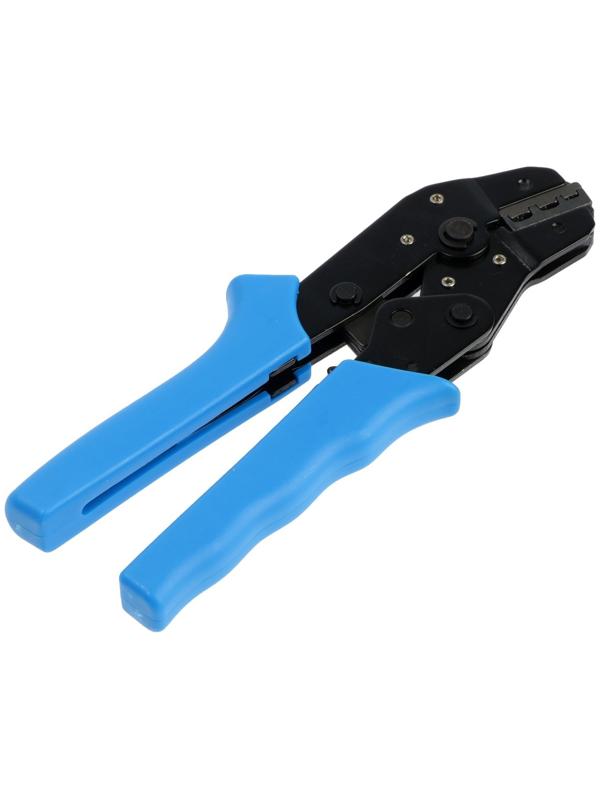 Пресс-клещи ТУНДРА, для обжима плоских изолированных наконечников, 0.25 - 2.5 мм2